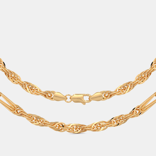 Carave Paris Twisted Rope Link Chain Necklace