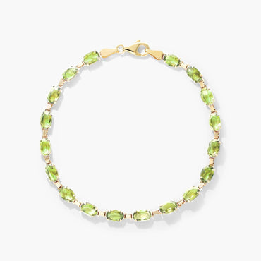Carave Paris Oval Peridot Tennis Bracelet