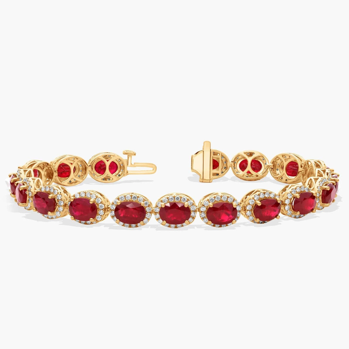 Carave Paris Ruby Halo Tennis Bracelet