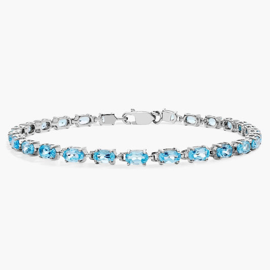 Carave Paris Sky Blue Topaz Line Bracelet