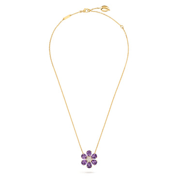 Carave Paris Amethyst Blossom Flower Pendant Necklace