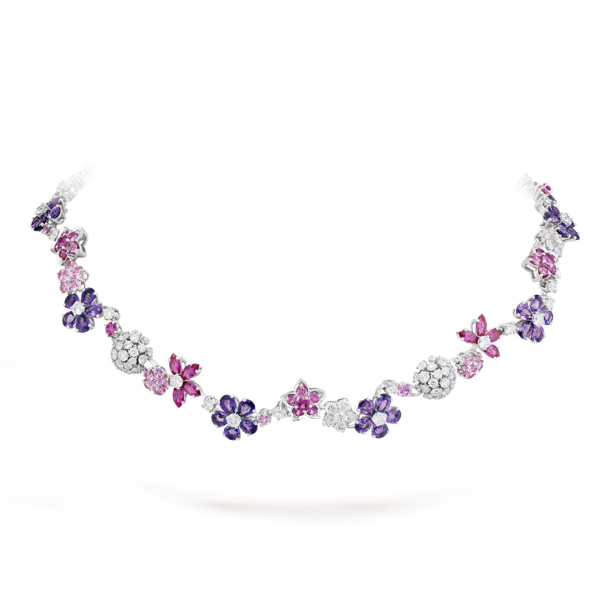 Carave Paris Amethyst Blossom Gemstone Necklace
