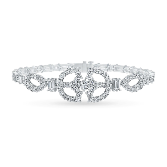 Carave Paris Art Deco Single Motif Diamond Bracelet
