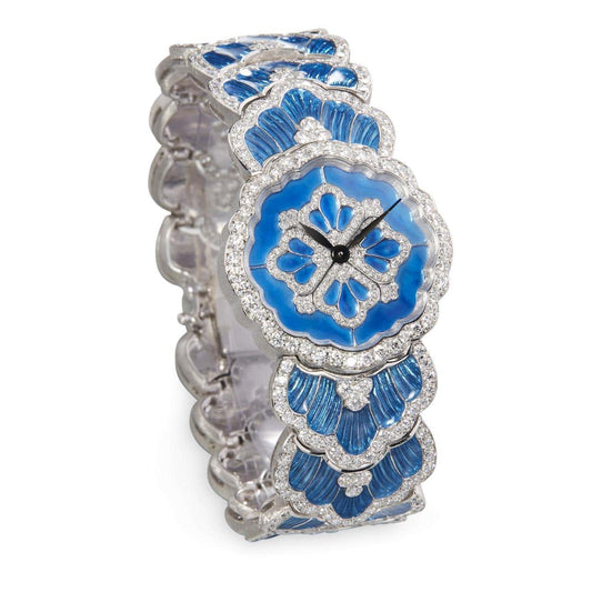 Carave Paris Azure Floral Diamond Bracelet Watch