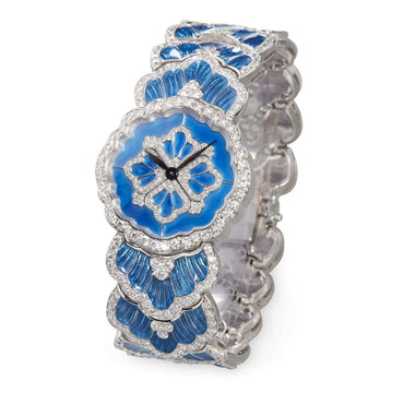 Carave Paris Azure Floral Diamond Bracelet Watch