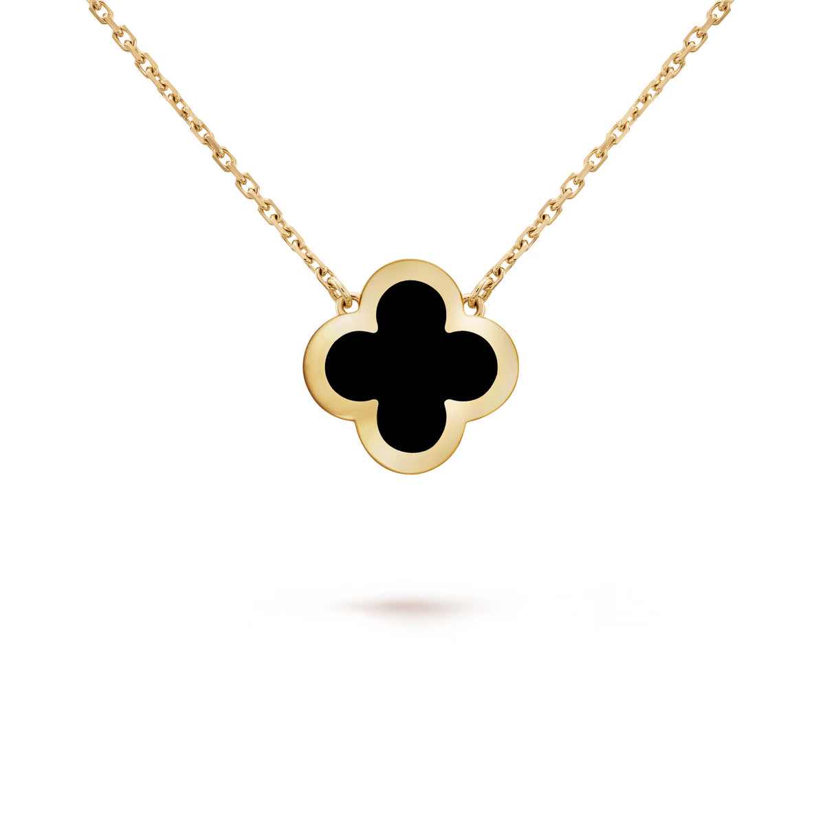Carave Paris Black Clover Pendant Necklace
