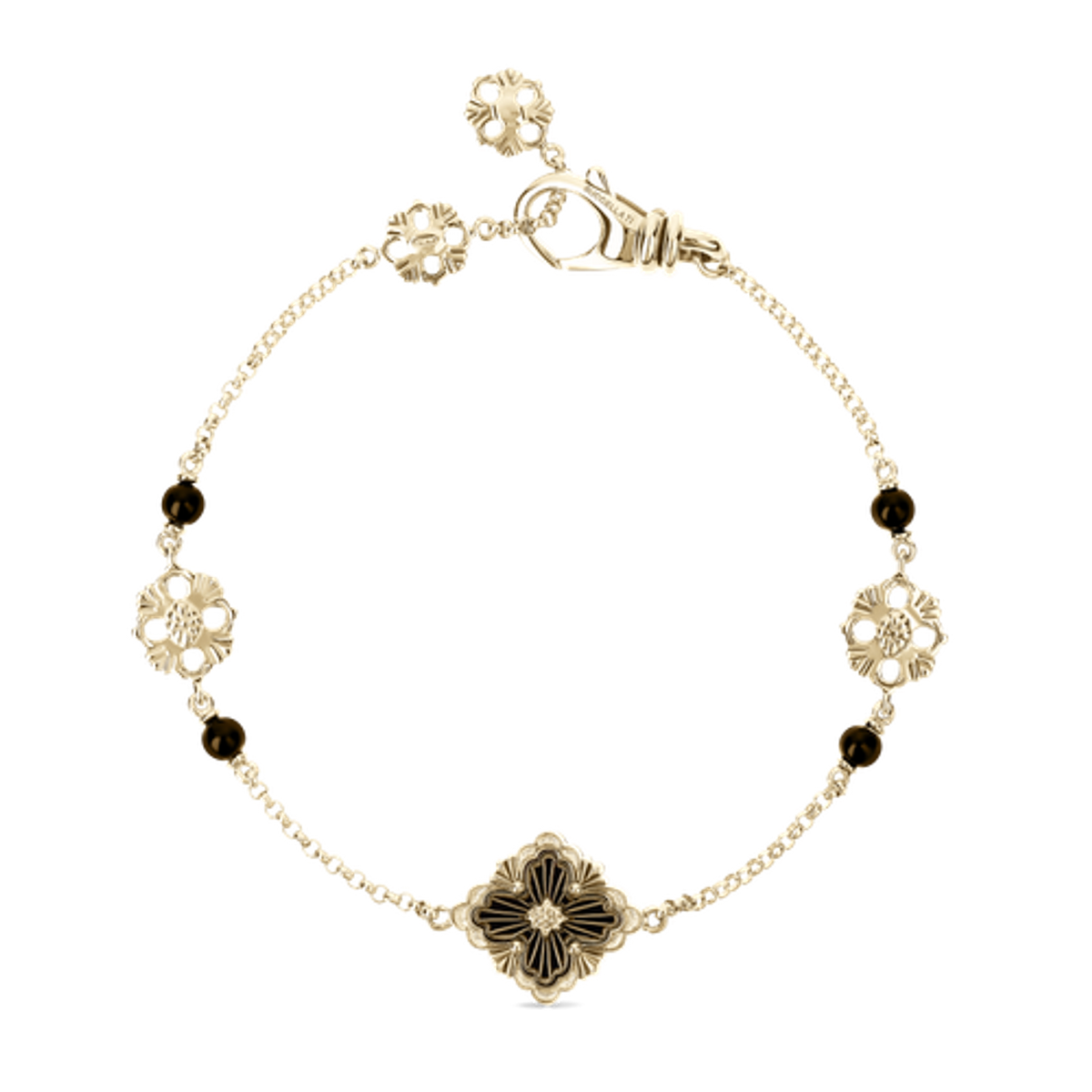 Carave Paris Black Floral Station Bracelet