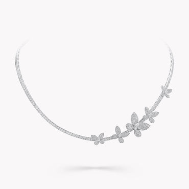 Carave Paris Butterfly Diamond Collar Necklace