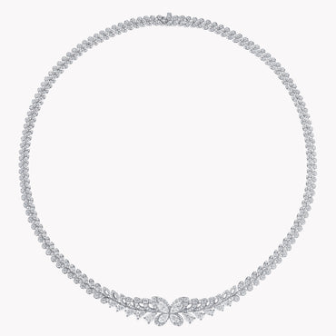 Carave Paris Butterfly Floral Diamond Necklace