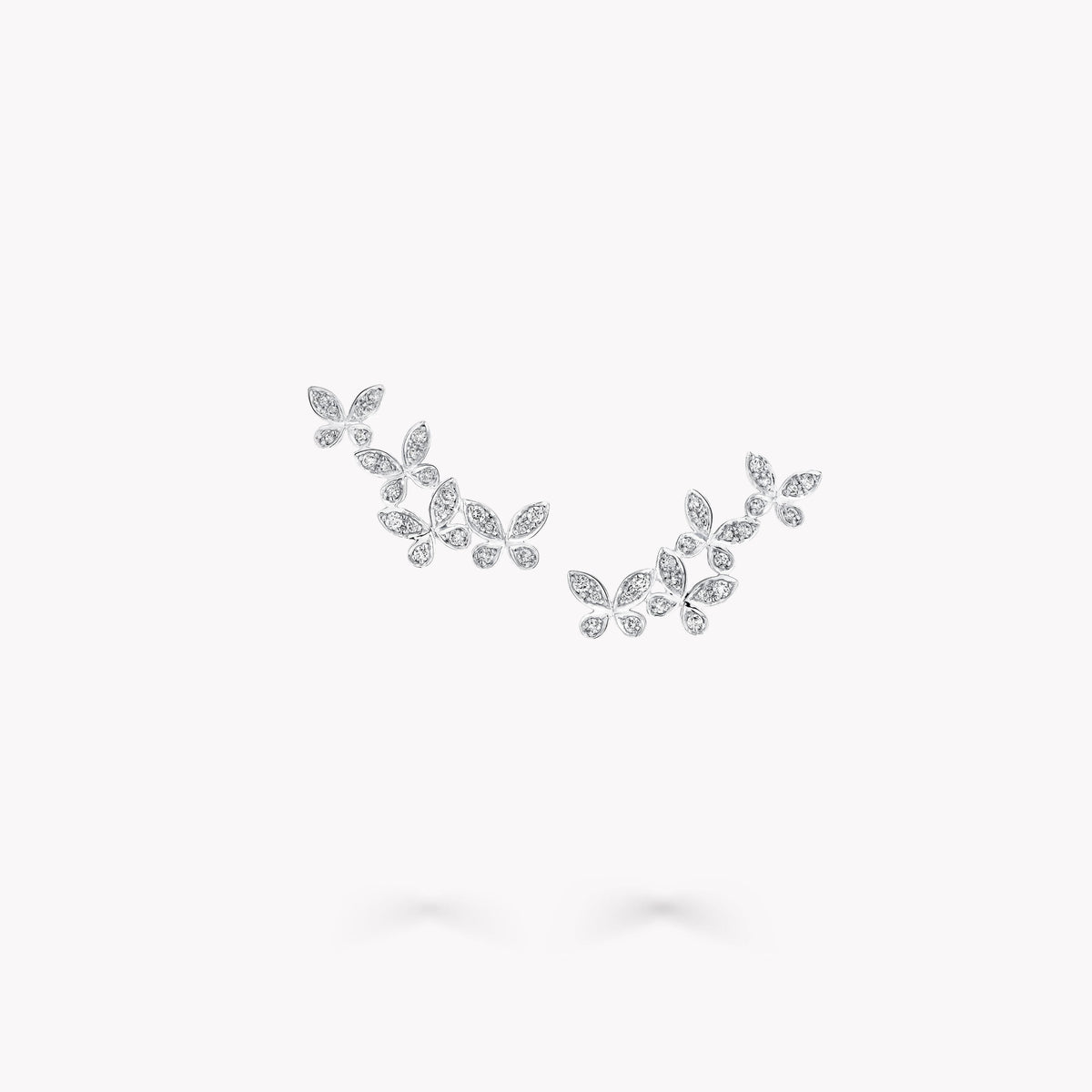 Carave Paris Butterfly Vine Diamond Ear Climber Earrings