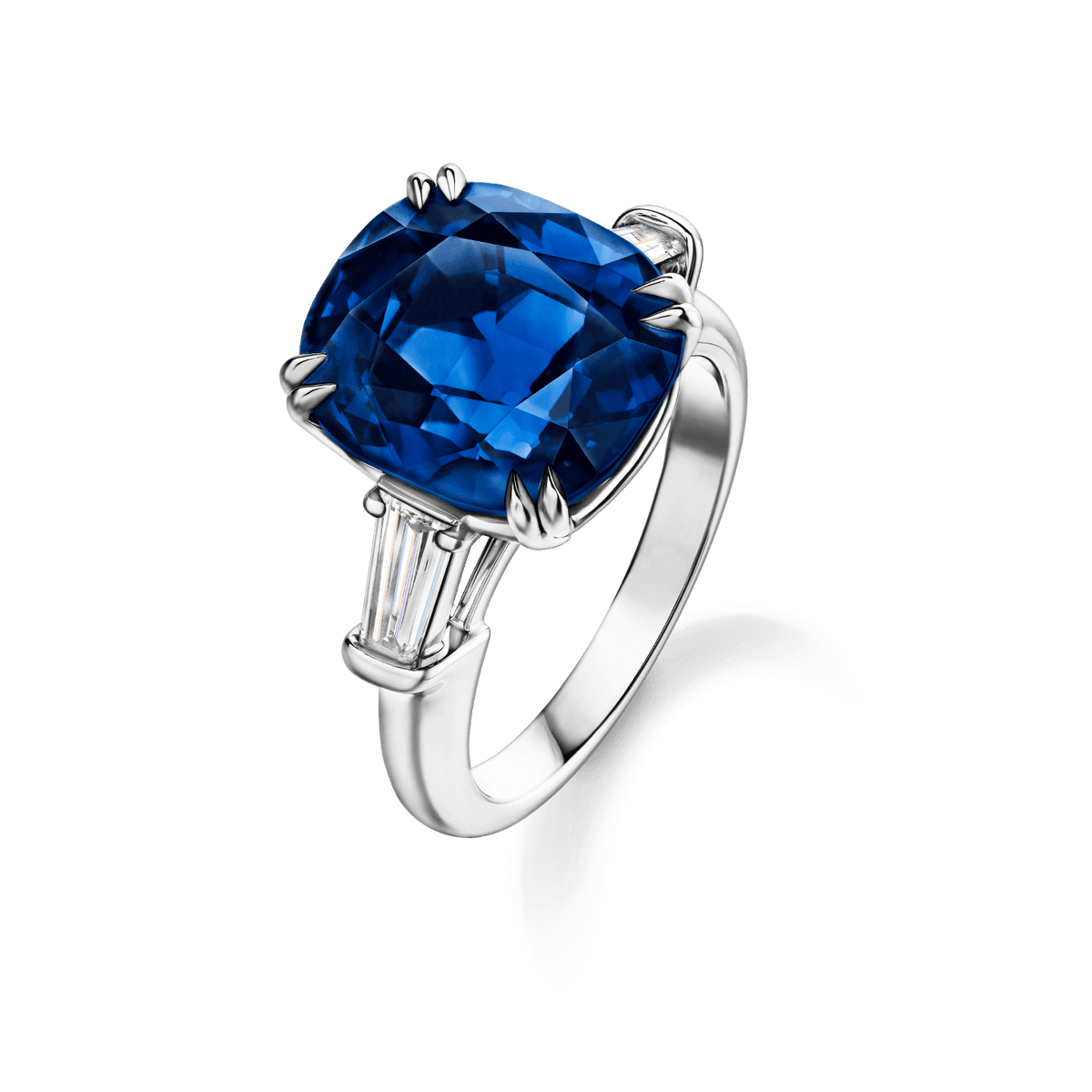 Carave Paris Cushion Cut Blue Sapphire Statement Ring