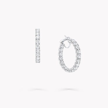 Carave Paris Classic Diamond Hoop Earrings