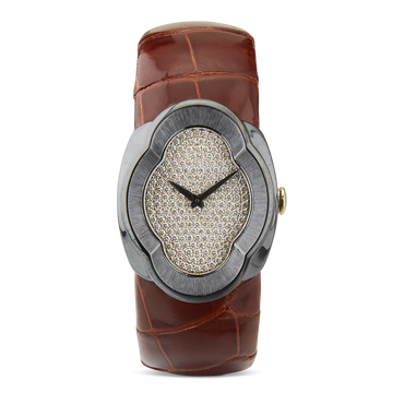 Carave Paris Cognac Luxe Diamond Watch
