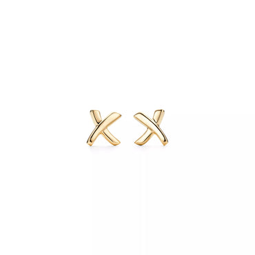 Carave Paris Crossed Ribbon Stud Earrings