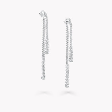 Carave Paris Diamond Chain Drop Earrings