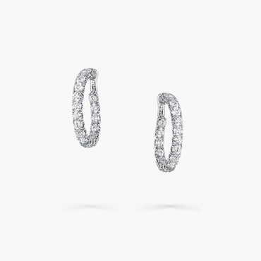Carave Paris Diamond Hoop Earrings