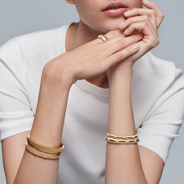 Carave Paris Diamond Station Bangle Bracelet