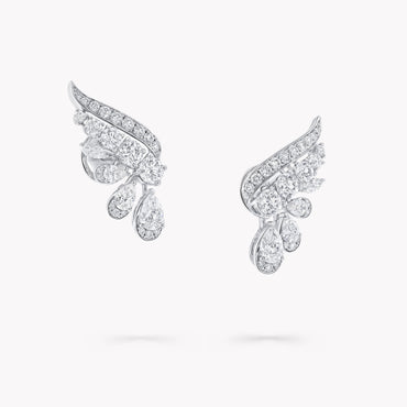 Carave Paris Diamond Wing Drop Earrings