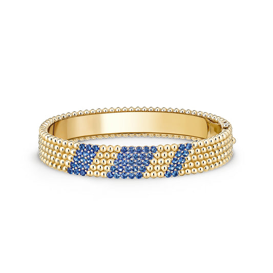 Carave Paris Emerald Mosaic Beaded Bangle Bracelet