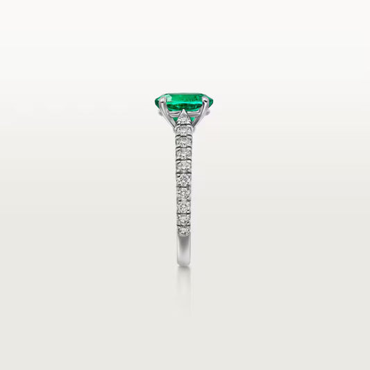 Carave Paris Emerald Oval Solitaire Ring