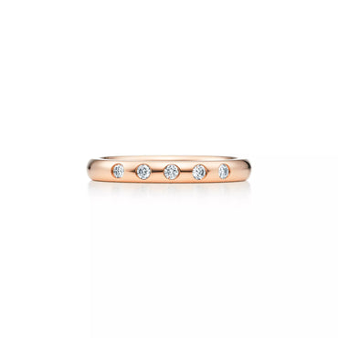 Carave Paris Five Diamond Bezel Set Band Ring