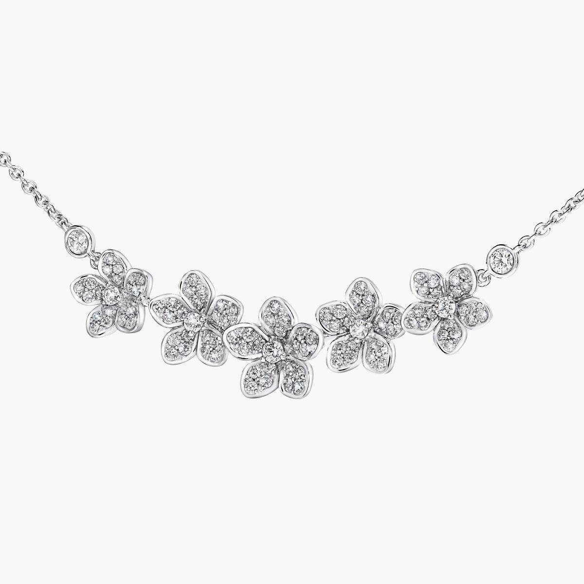 Carave Paris Five Flower Diamond Necklace