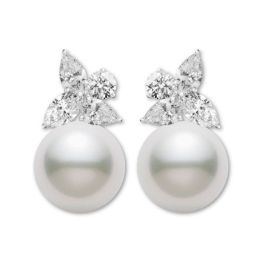 Carave Paris Floral Pearl Stud Earrings