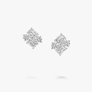 Carave Paris Geometric Diamond Stud Earrings