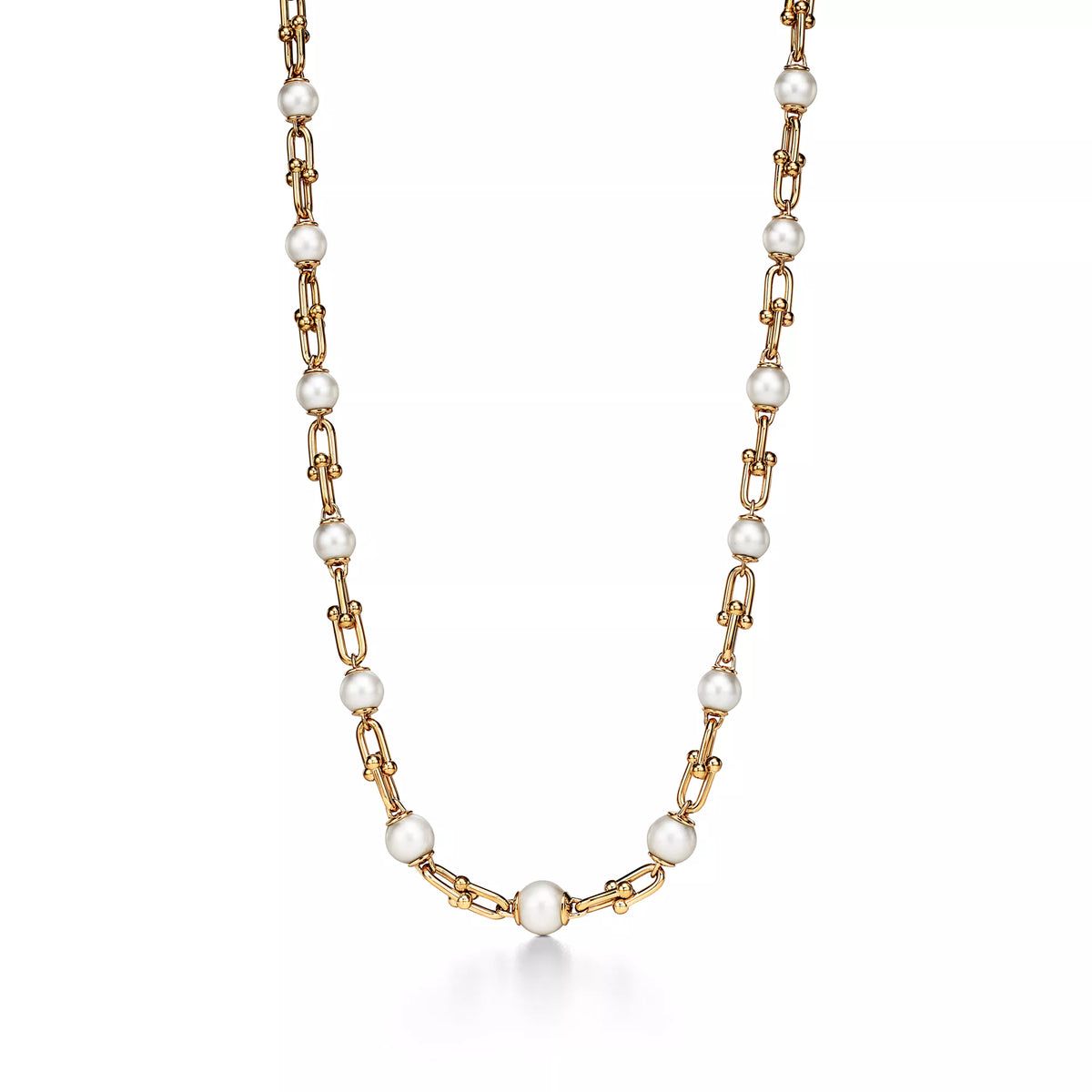 Carave Paris Gold Pearl Link Chain Necklace
