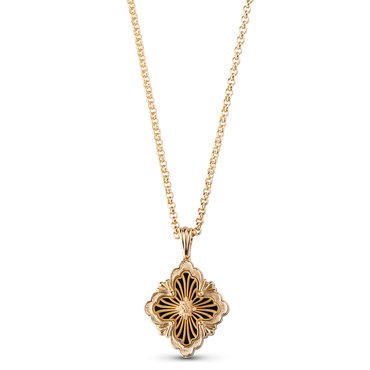 Carave Paris Golden Floral Medallion Pendant Necklace