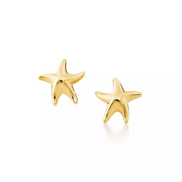 Carave Paris Golden Starfish Stud Earrings