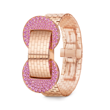 Carave Paris Luxury Pink Crystal Rose Gold Women’s Watch | Elegant Designer Timepiece