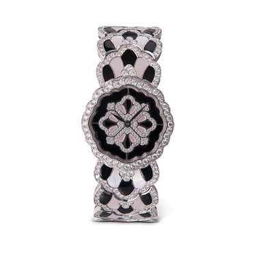 Carave Paris Noir Blossom Diamond Bracelet Watch