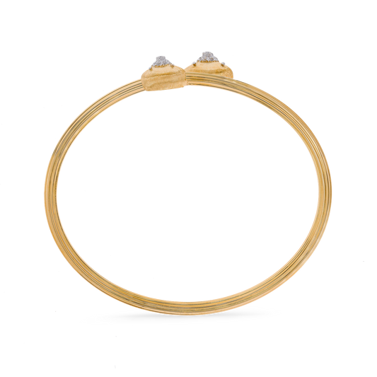 Carave Paris Open Disc Diamond Cuff Bangle