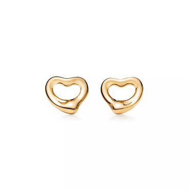 Carave Paris Open Heart Polished Stud Earrings