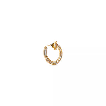 Carave Paris Pavé Double Circle Open Hoop Earrings
