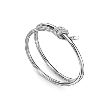 Carave Paris Pavé Knot Bangle Bracelet