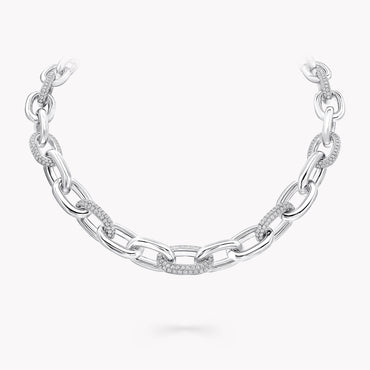 Carave Paris Pavé Link Statement Chain Necklace