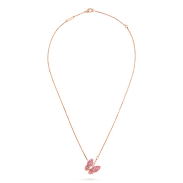 Carave Paris Pink Butterfly Necklace