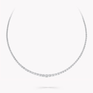 Carave Paris Premium Round Diamond Tennis Necklace