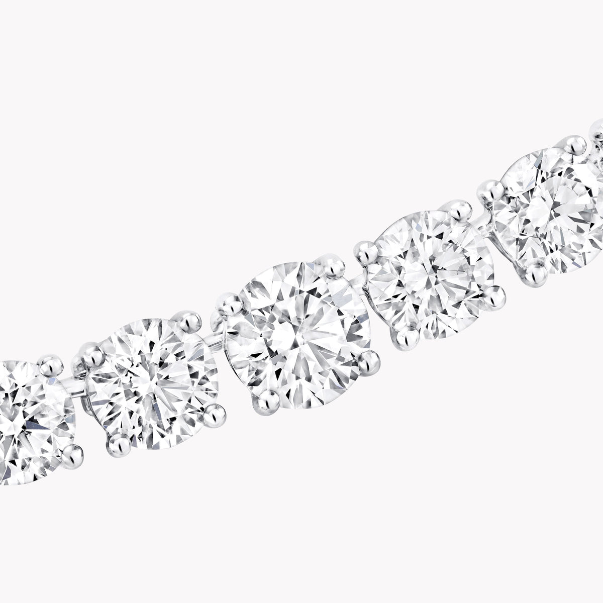 Carave Paris Premium Round Diamond Tennis Necklace