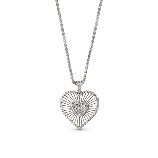 Carave Paris Radiant Heart Pendant Necklace
