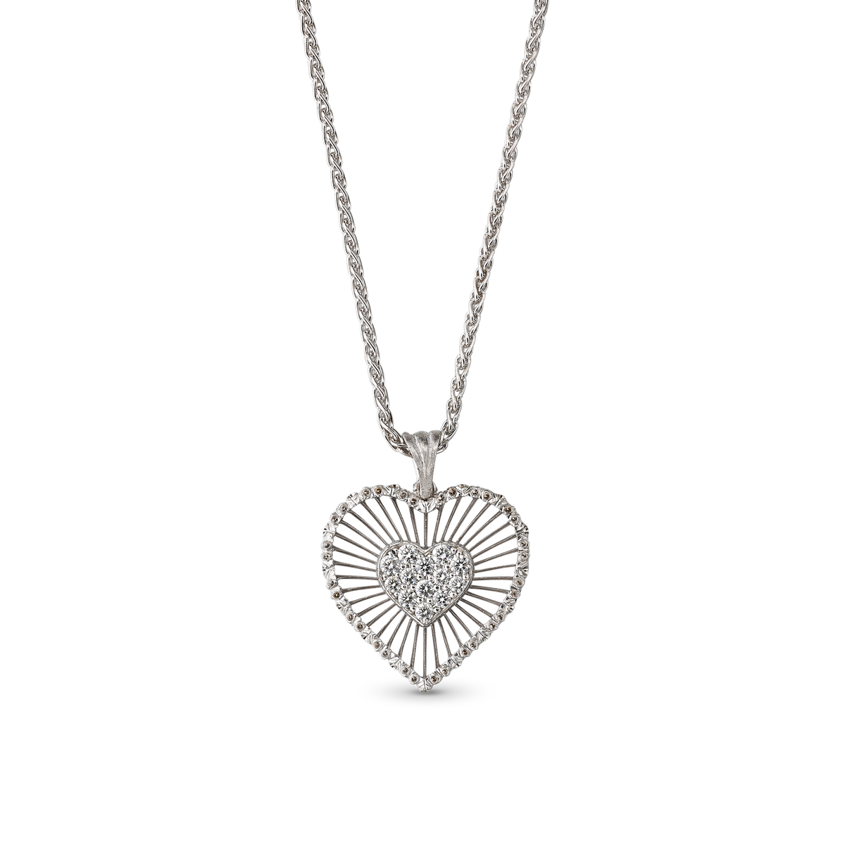 Carave Paris Radiant Heartburst Pendant Necklace
