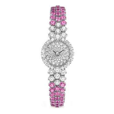 Carave Paris Rose Impériale Diamond & Pink Sapphire Bracelet Watch