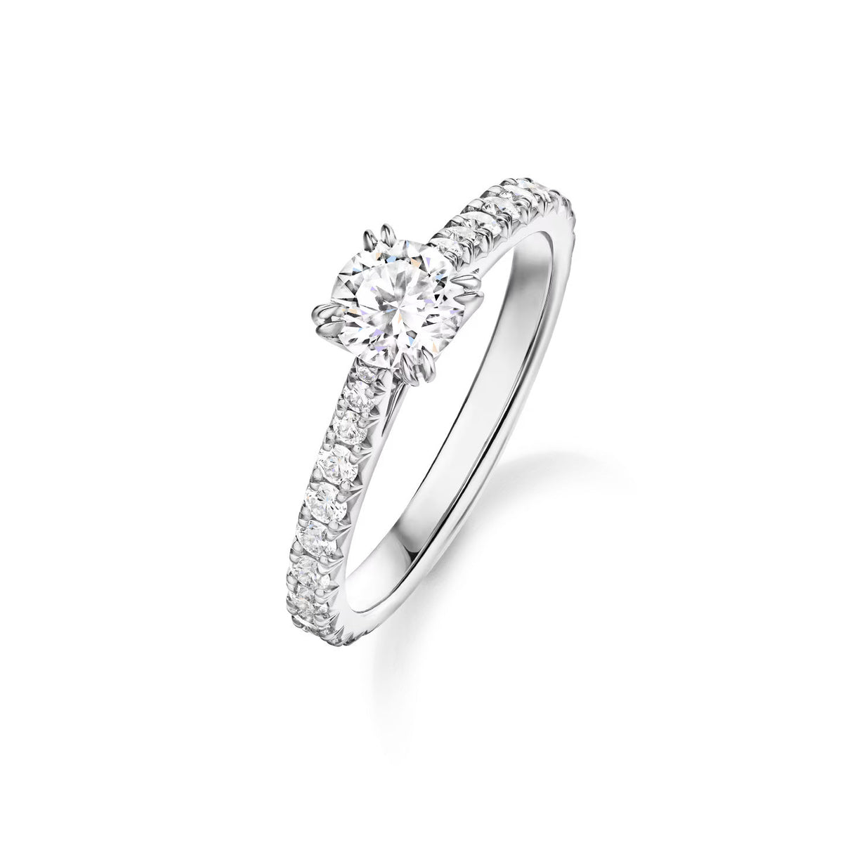 Carave Paris Solitaire Round Brilliant Diamond Engagement Ring