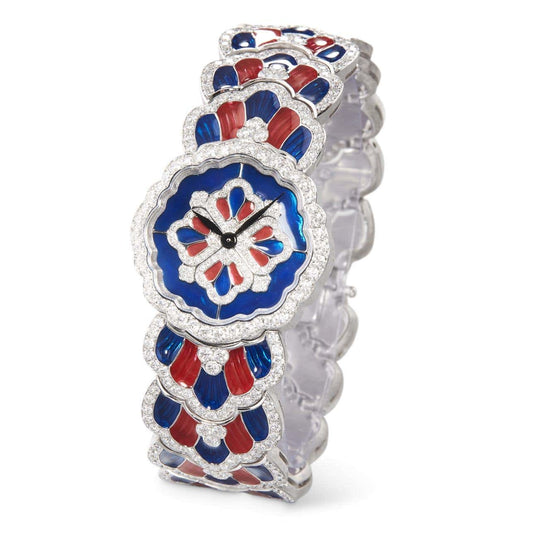 Carave Paris Ruby Azure Floral Diamond Watch