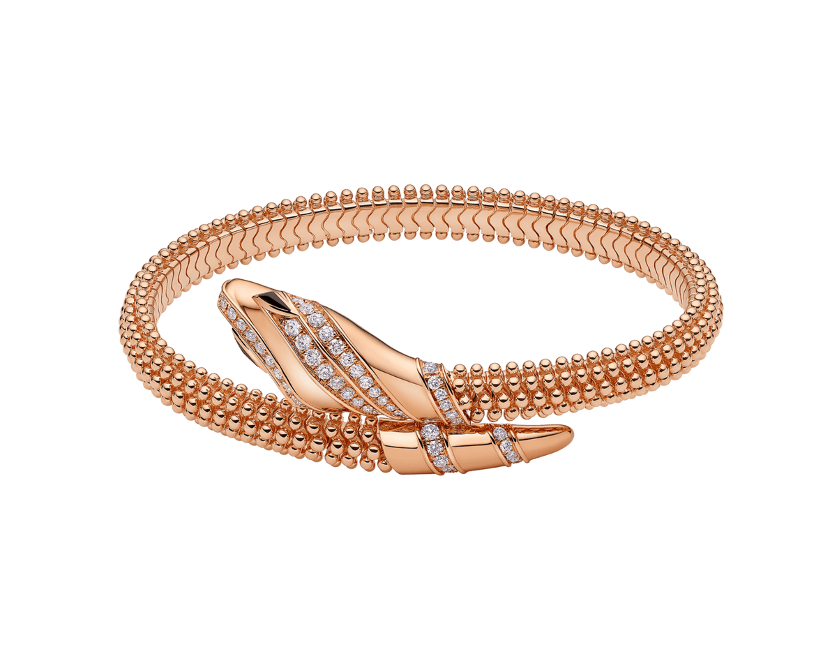 Carave Paris Serpente Beaded Diamond Wrap Bracelet