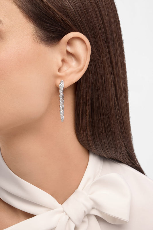 Carave Paris Serpenti Pavé Drop Earrings