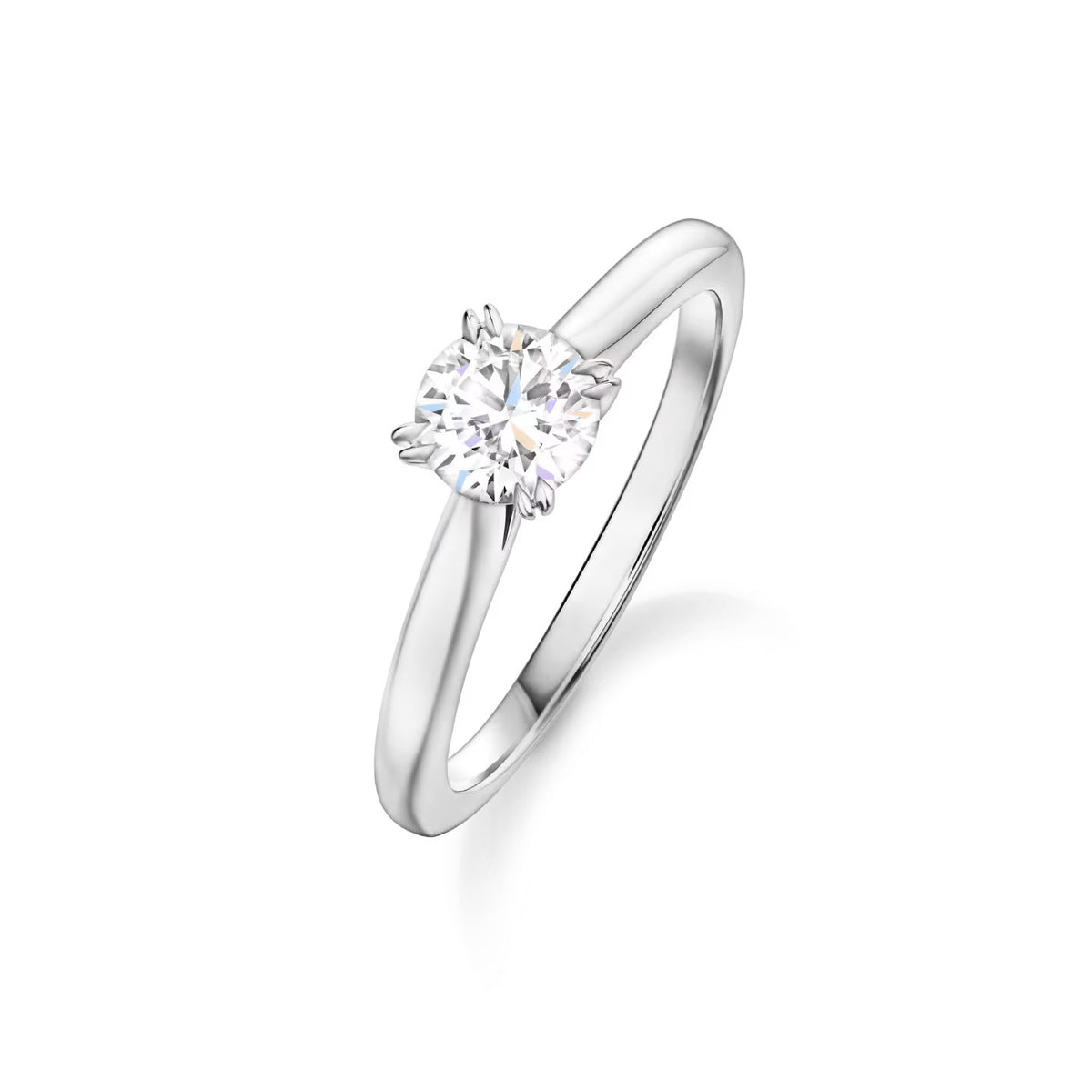 Carave Paris Solitaire Round Brilliant Diamond Engagement Ring