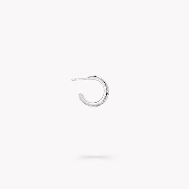 Carave Paris Textured Diamond Huggie Earrings
